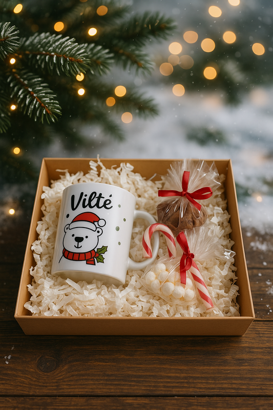 Kalėdinis vardinis kakavos rinkinys