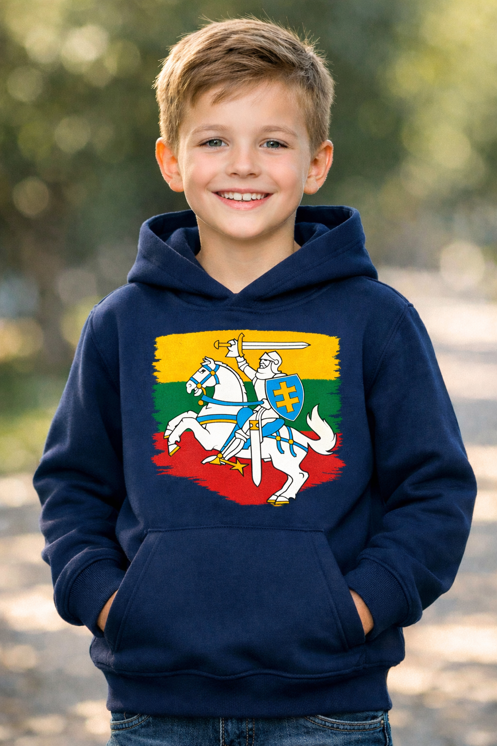 Džemperis su Vyčiu (su kapišonu)